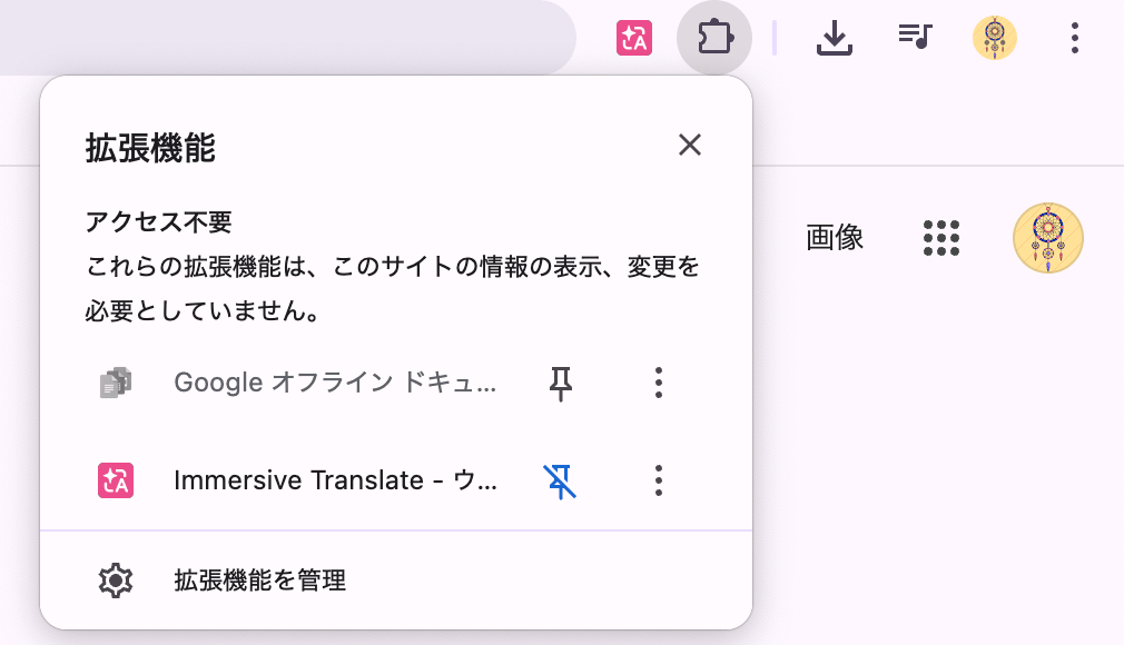 pin immersivetranslate