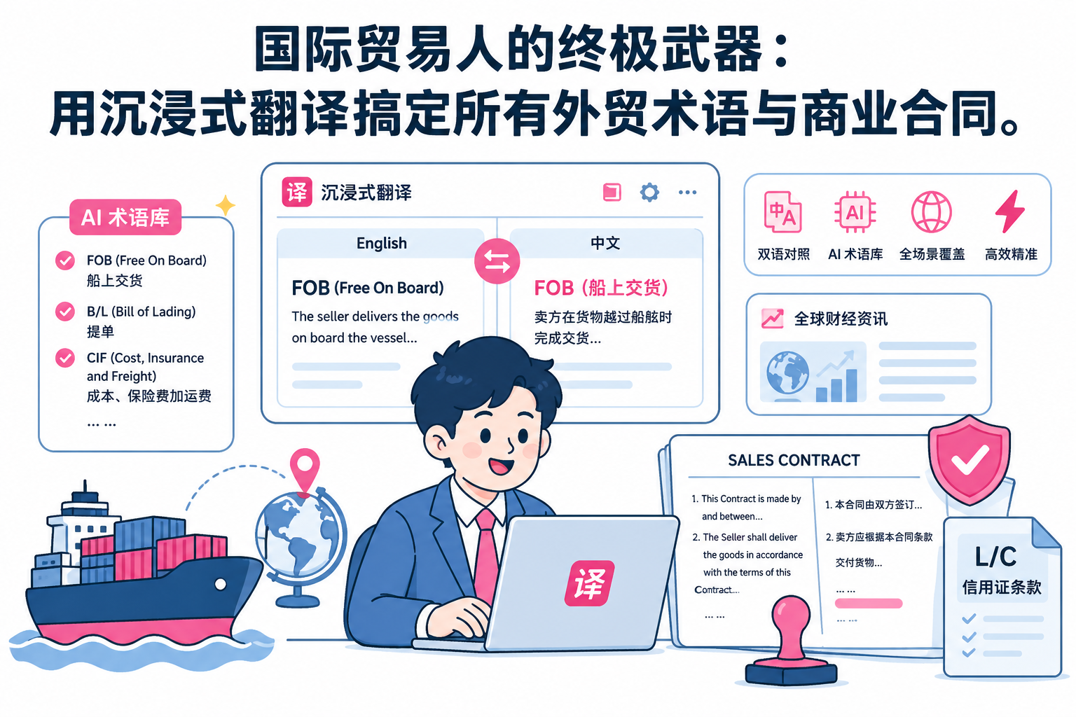 国际贸易术语翻译不再出错：沉浸式翻译助力外贸人精准沟通