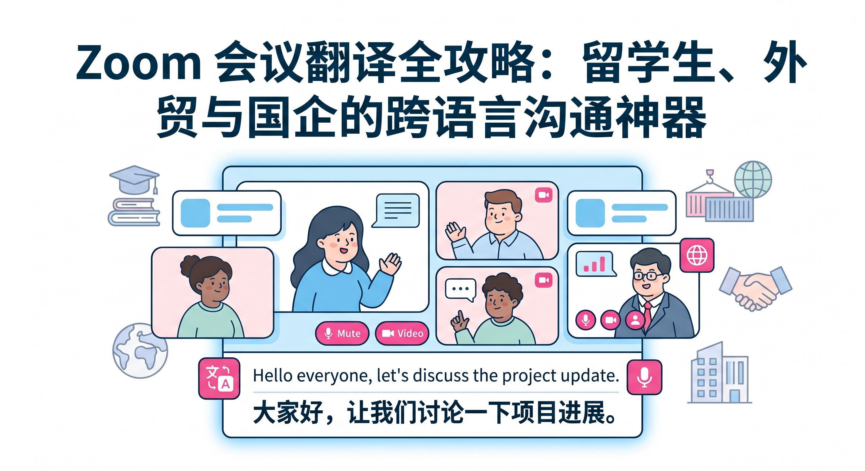 Zoom会议翻译怎么设置？免费双语字幕全攻略（2026）