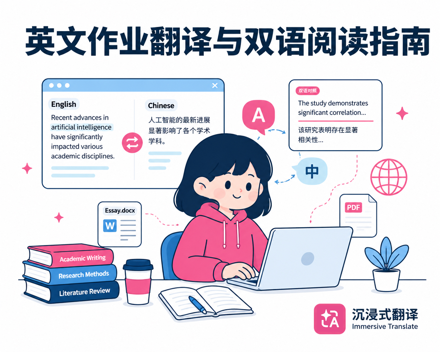 告别机翻感：学生与学者的终极英文作业翻译与双语阅读指南