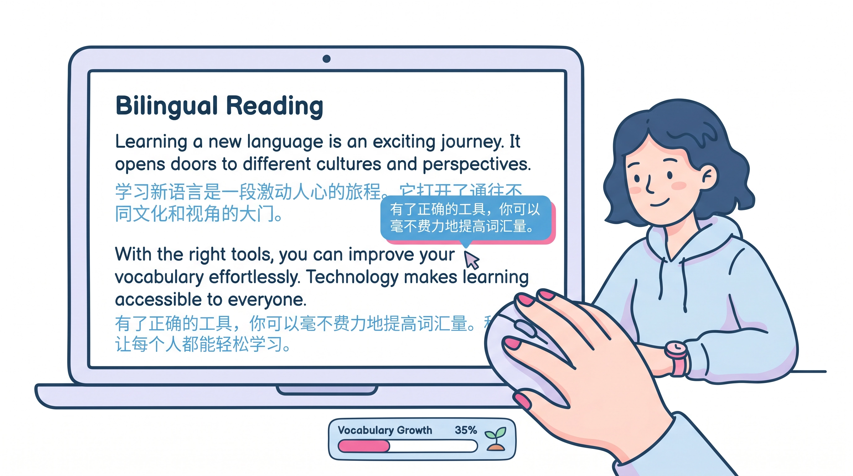 IMT SEO AI语言学习 插图 双语对照阅读