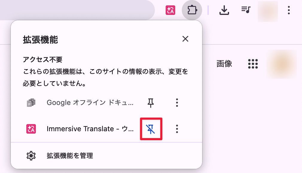 pin immersivetranslate