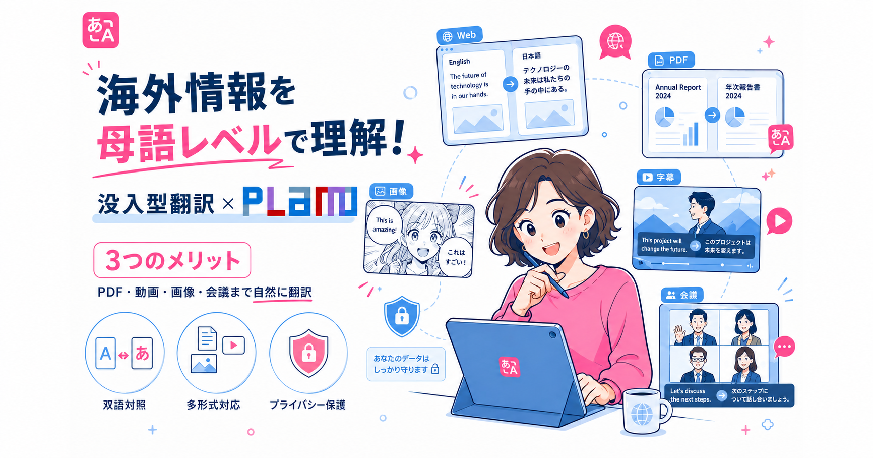 「没入型翻訳」×「PLaMo」で、海外情報も母語のように自然に読める