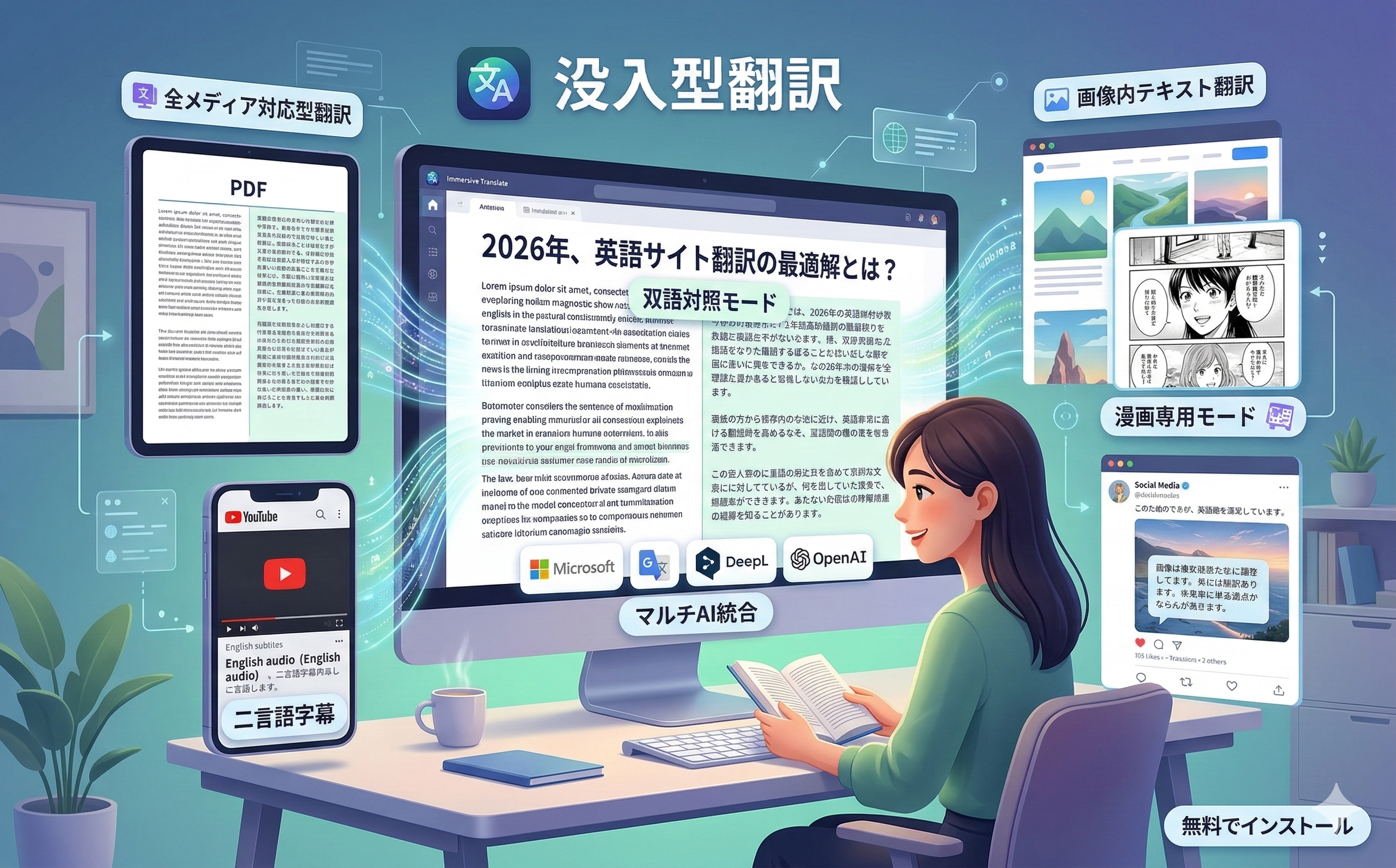 2026年、英語サイト翻訳の最適解とは? - 記事のカバー画像