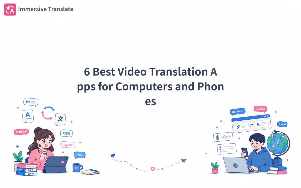 6 Best Video Translation Apps for Computers and Phones