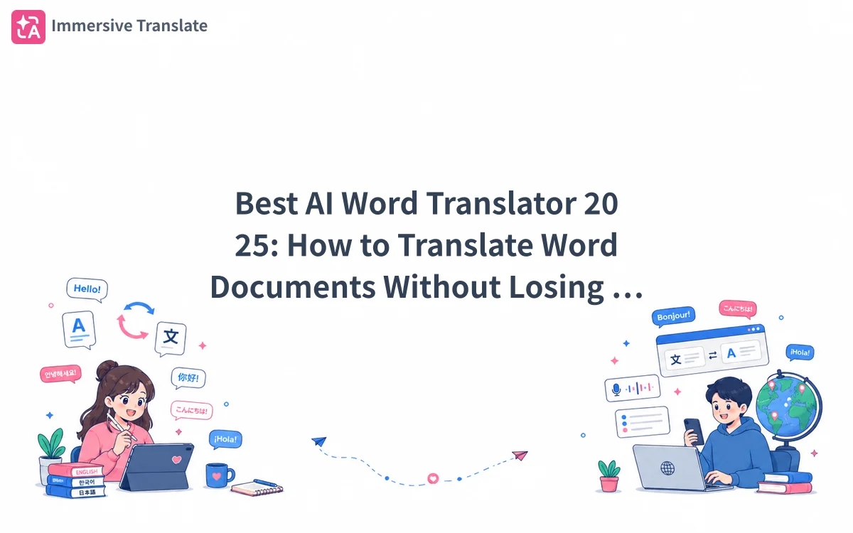 Best AI Word Translator 2025: How to Translate Word Documents Without Losing Format or Accuracy