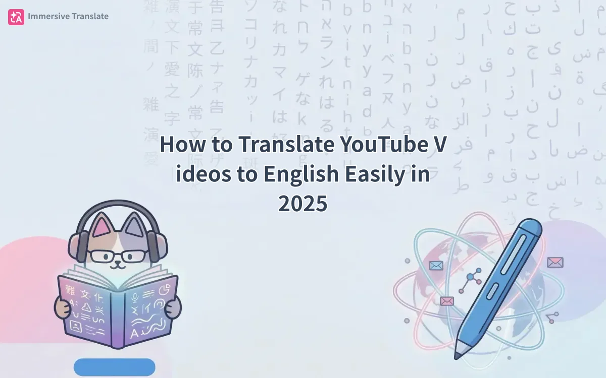 How to Translate YouTube Videos to English Easily in 2025 - 記事のカバー画像