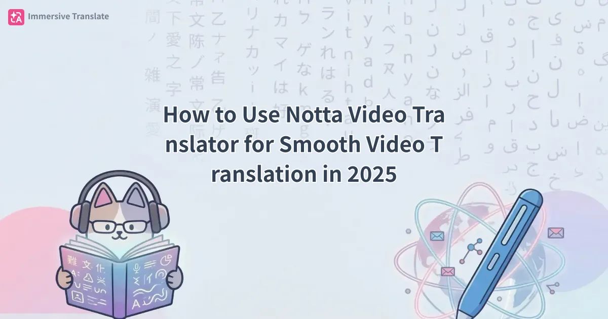 How to Use Notta Video Translator for Smooth Video Translation in 2025