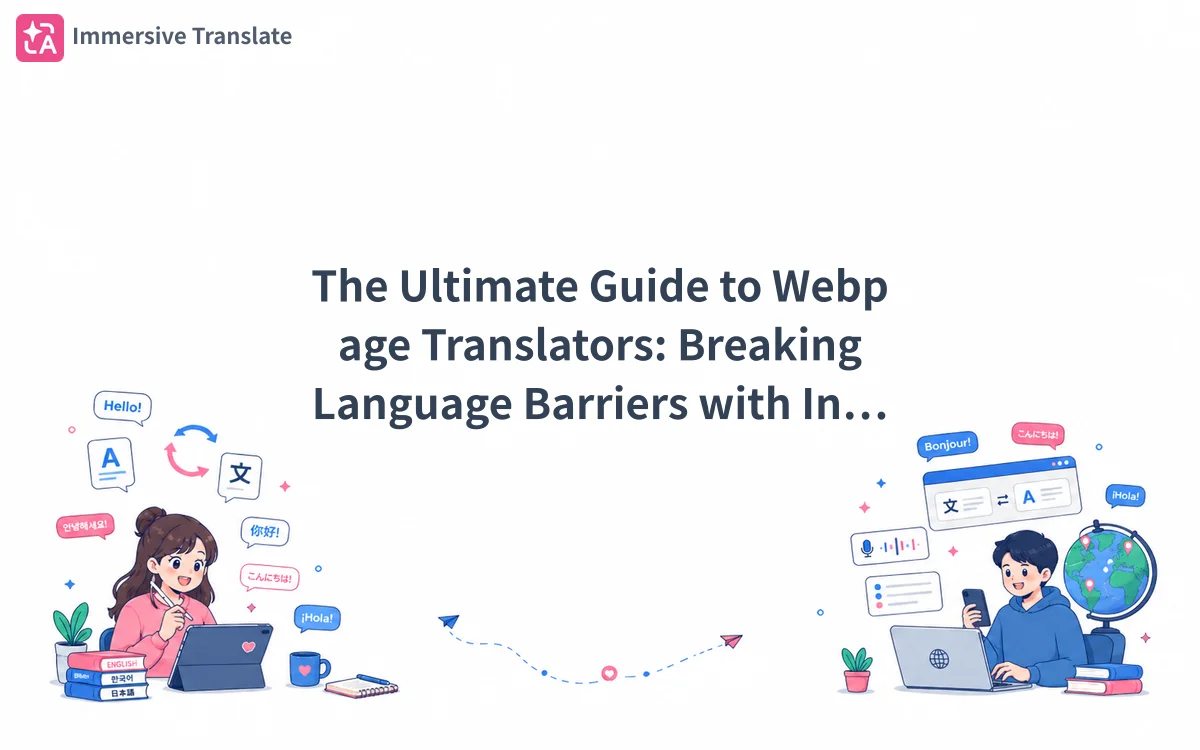 The Ultimate Guide to Webpage Translators: Breaking Language Barriers with Intelligent Solutions - 記事のカバー画像