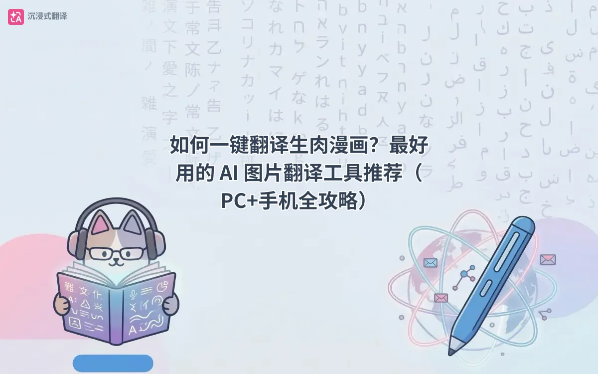 如何一键翻译生肉漫画?最好用的 AI 图片翻译工具推荐(PC+手机全攻略)