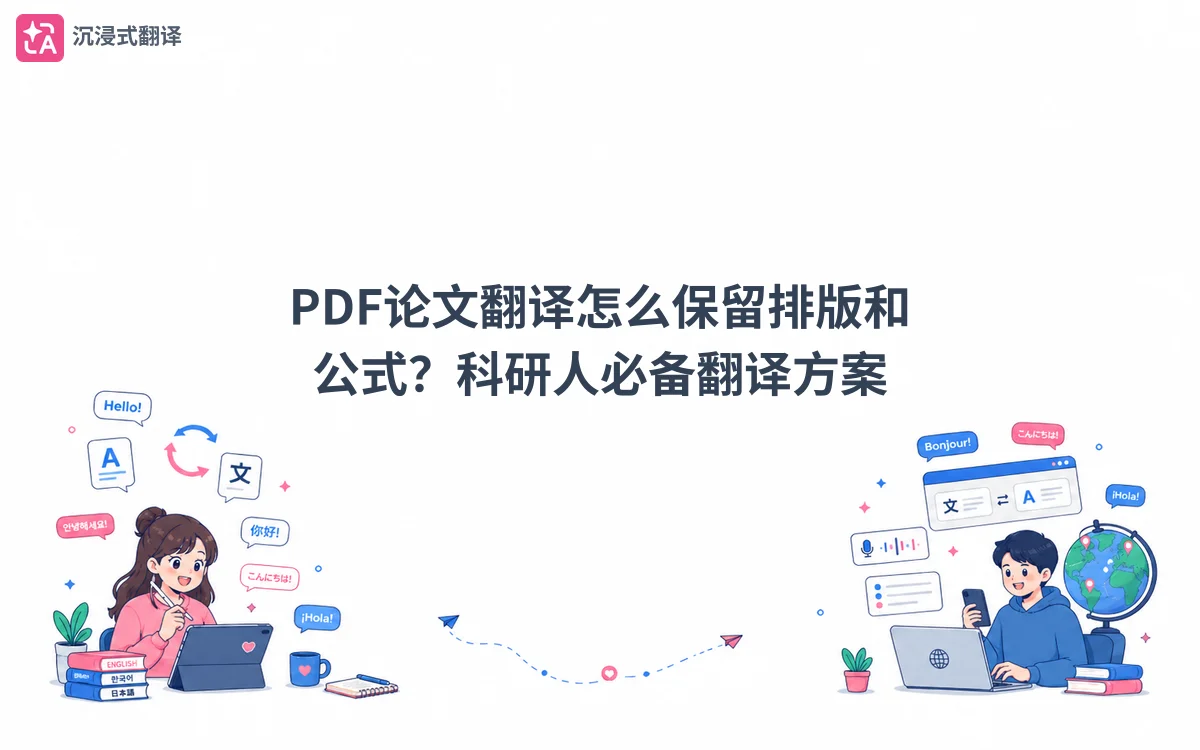 PDF论文翻译怎么保留排版和公式？科研人必备翻译方案