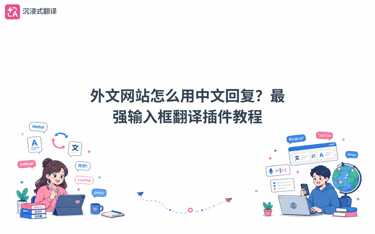 外文网站怎么用中文回复？最强输入框翻译插件教程 - 記事のカバー画像