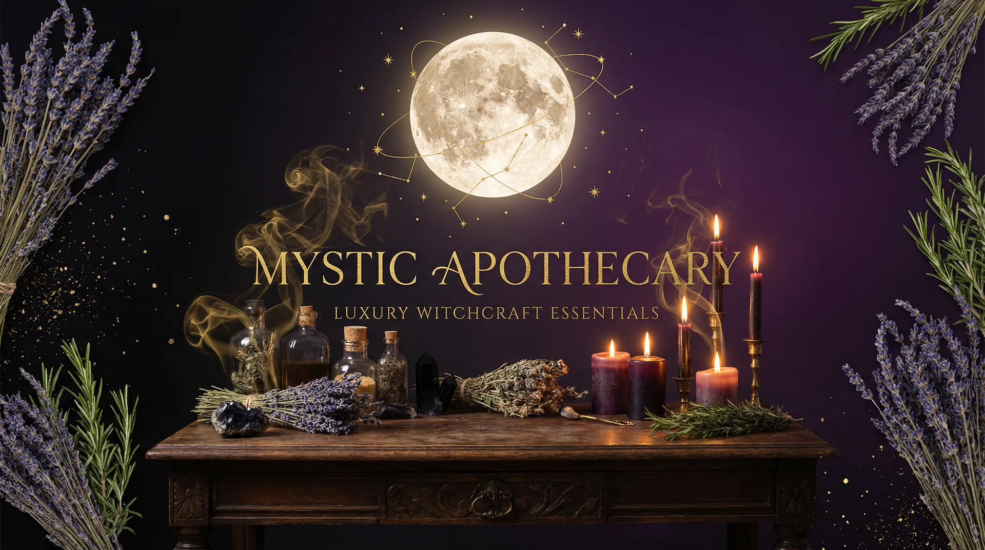 Mystical apothecary scene