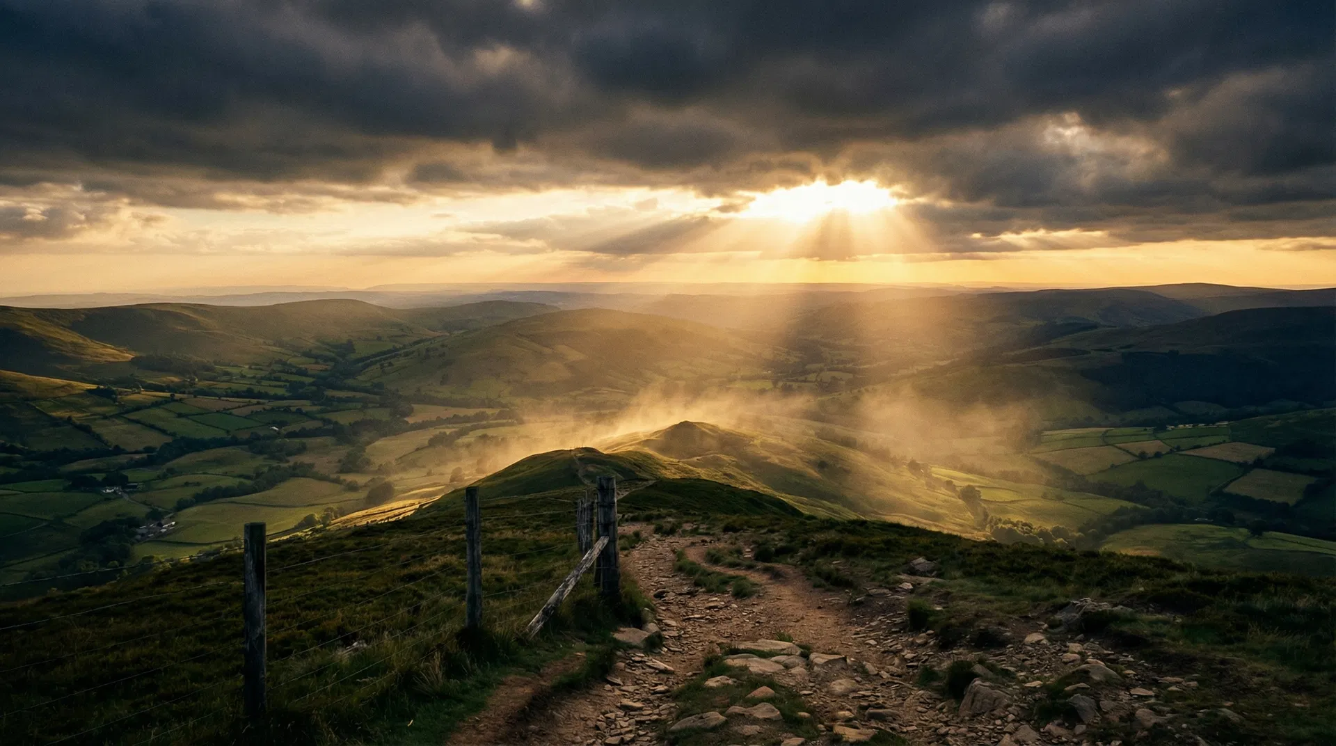Sunrise over rolling hills — symbolizing hope and guidance