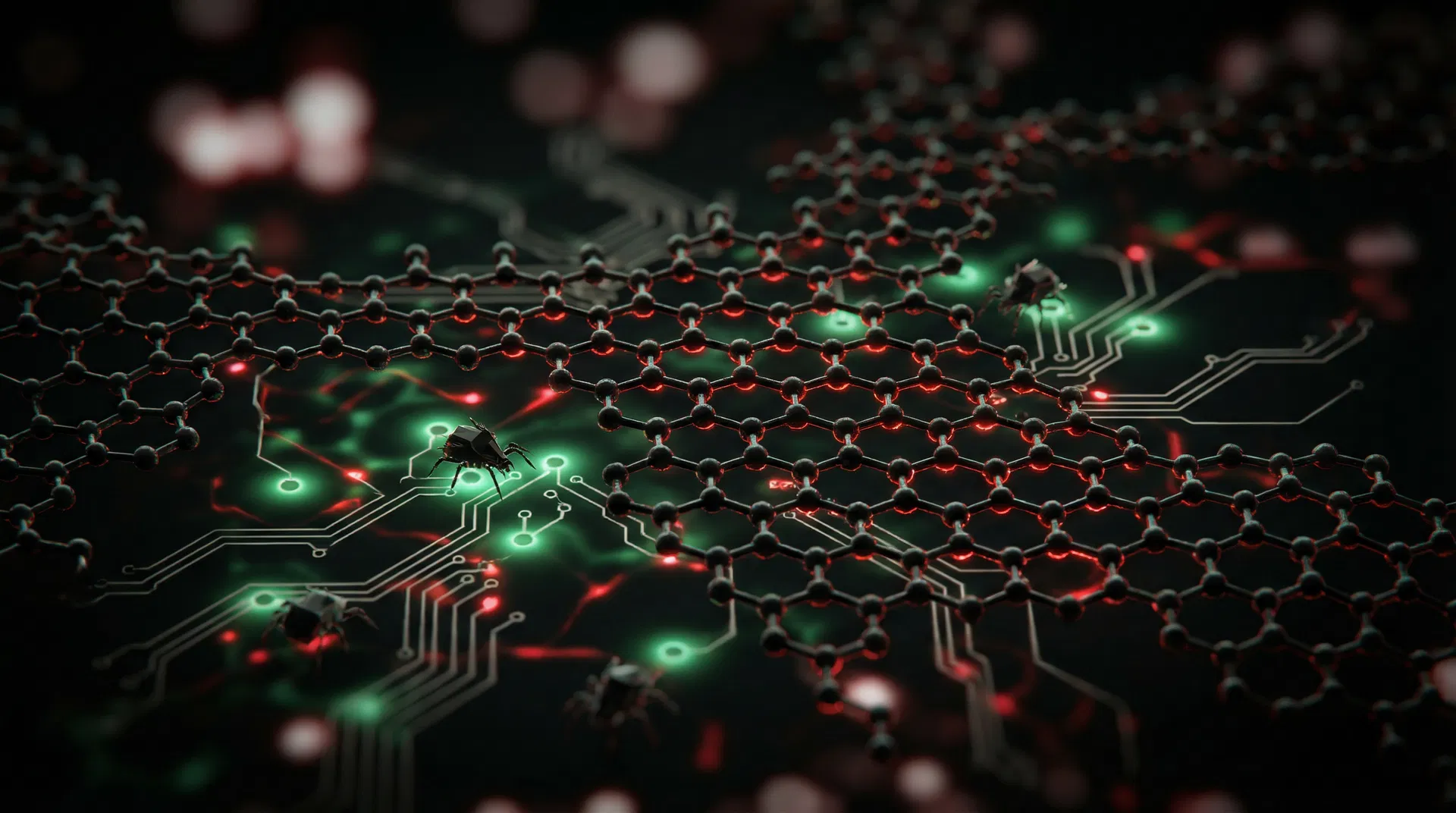 Graphene nano-bug surveillance lattice