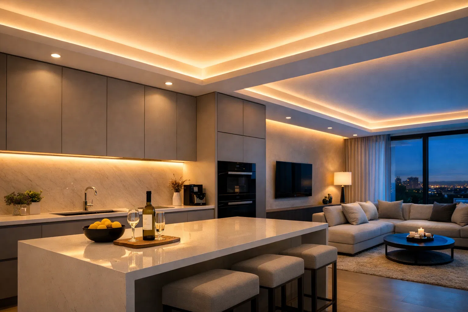LED Strip Light Application - Modern Interior Lighting