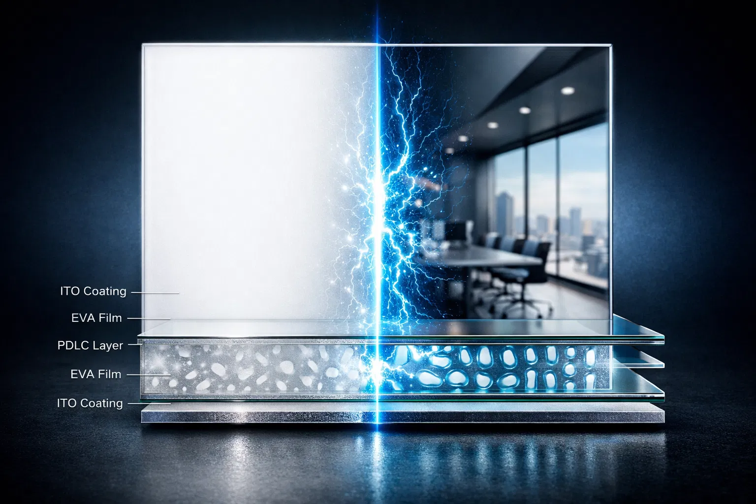 PDLC智能调光膜产品展示