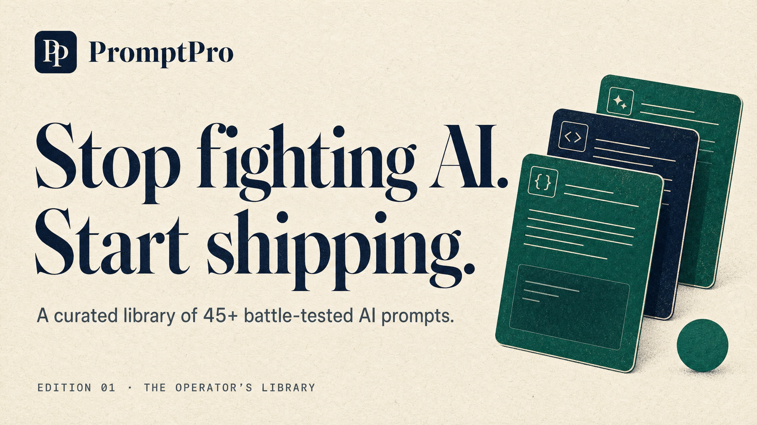 PromptPro — Premium AI Prompt Toolkit for Modern Operators
