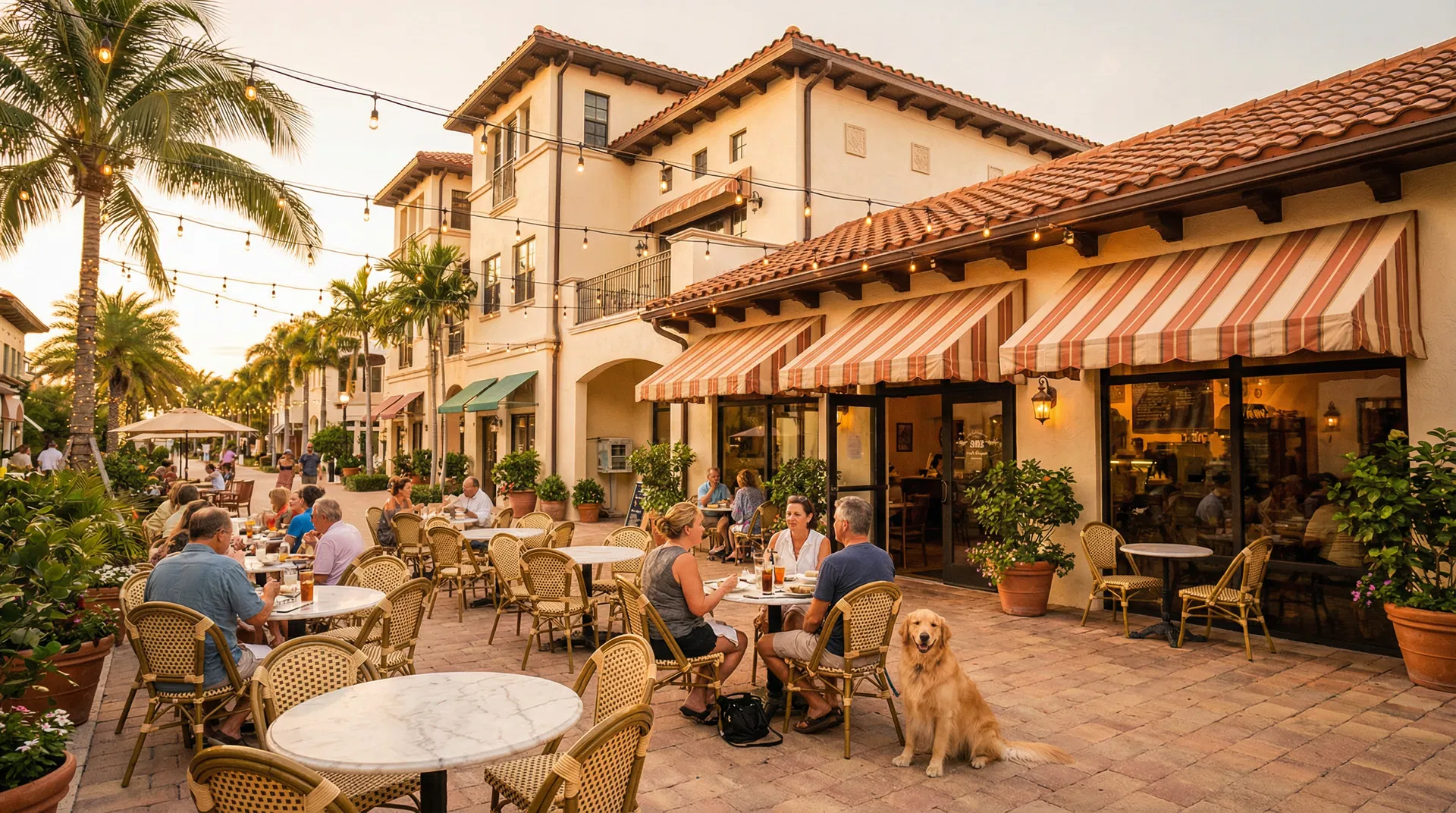 Pane e Amore outdoor Italian cafe plaza