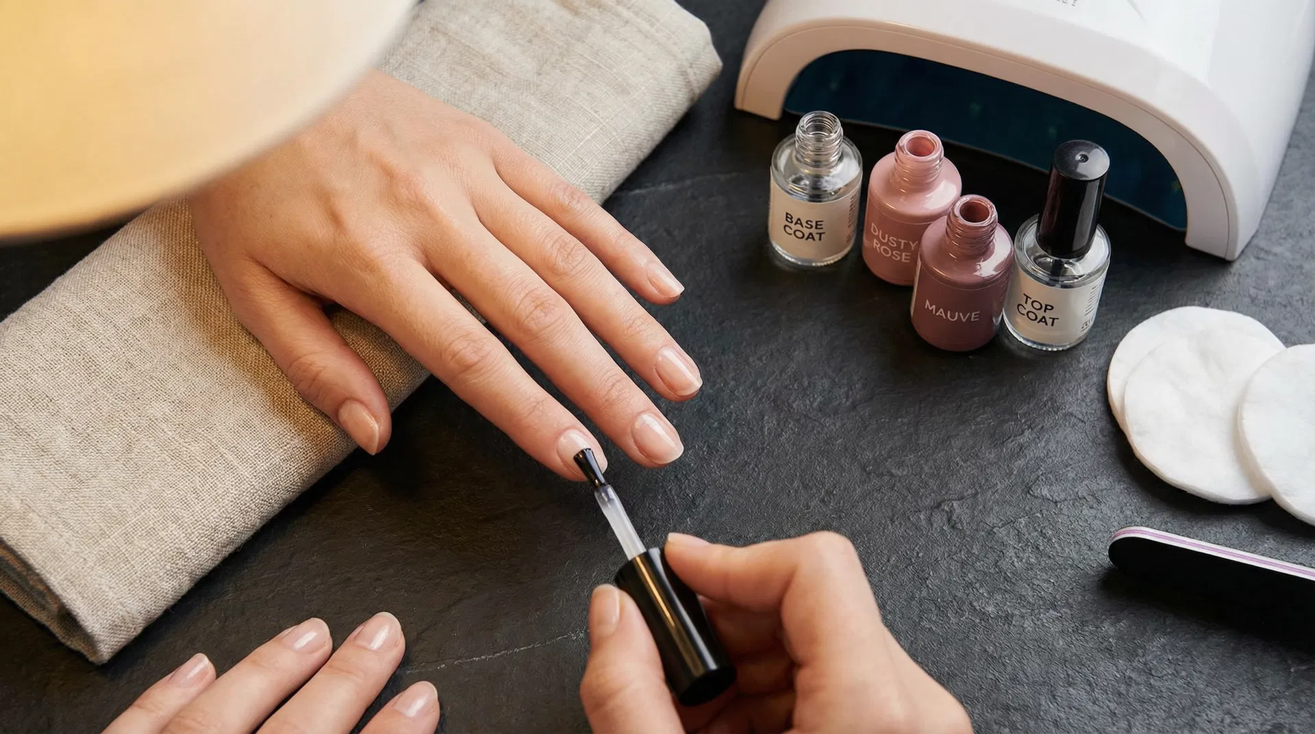 Gel nail application process