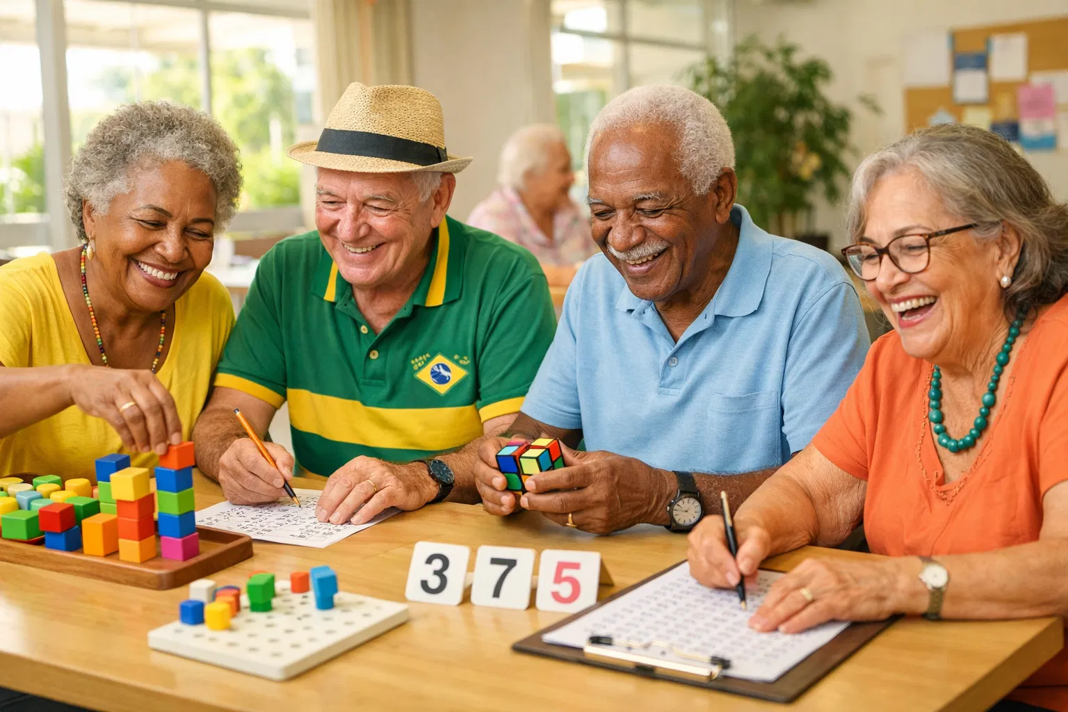 Idosos em atividade cognitiva