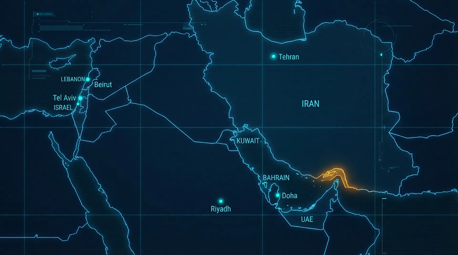 中东战区态势图