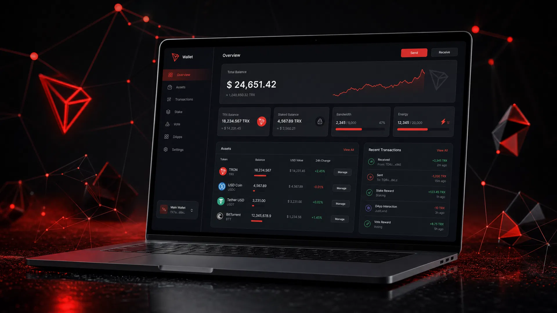 TronLink Desktop App Interface