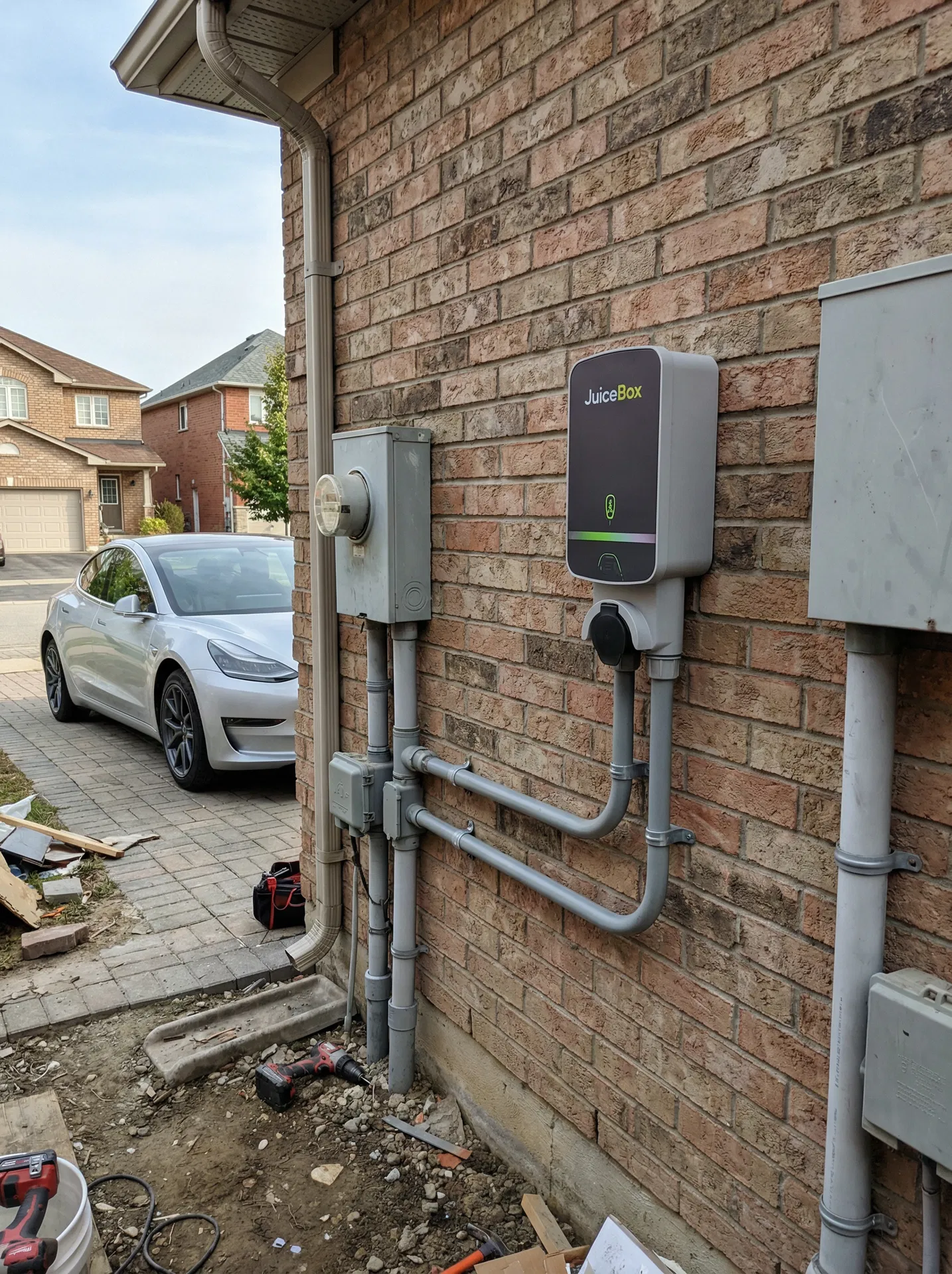 JuiceBox Outdoor EV Charger — Weatherproof Install