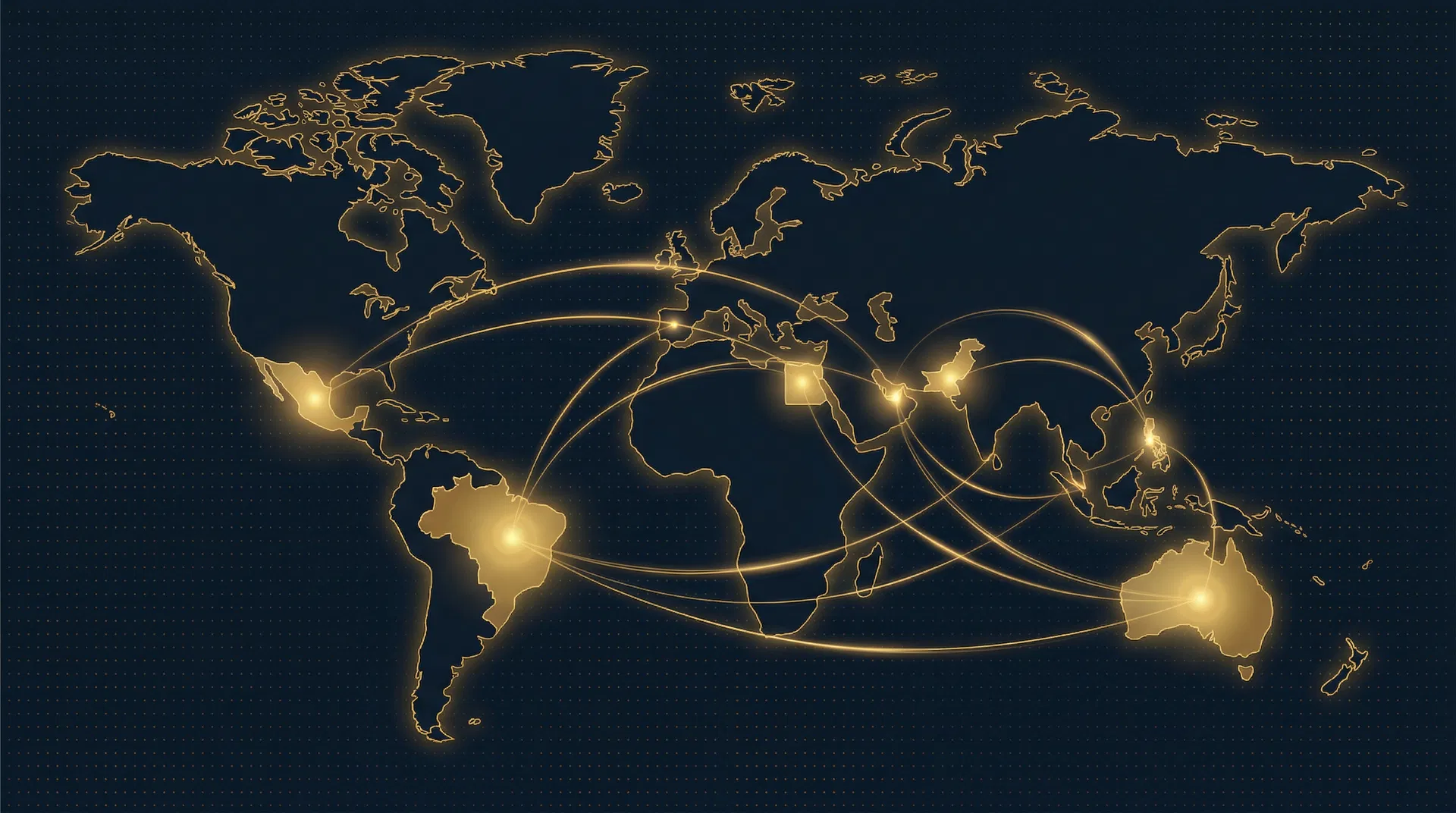 Global coverage map showing Silk Road Everlink payment network