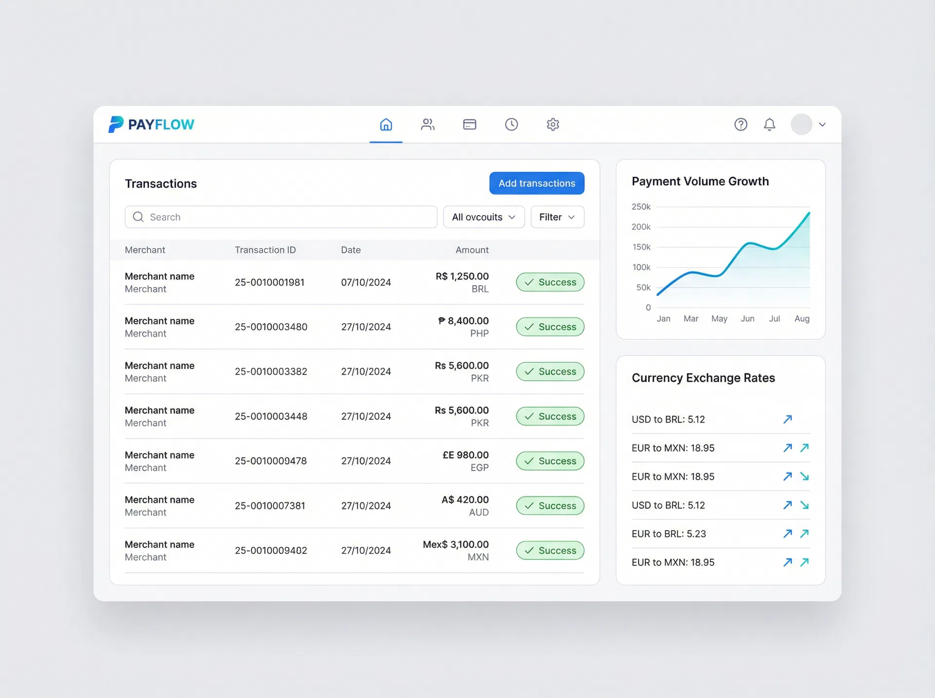 Payment Dashboard