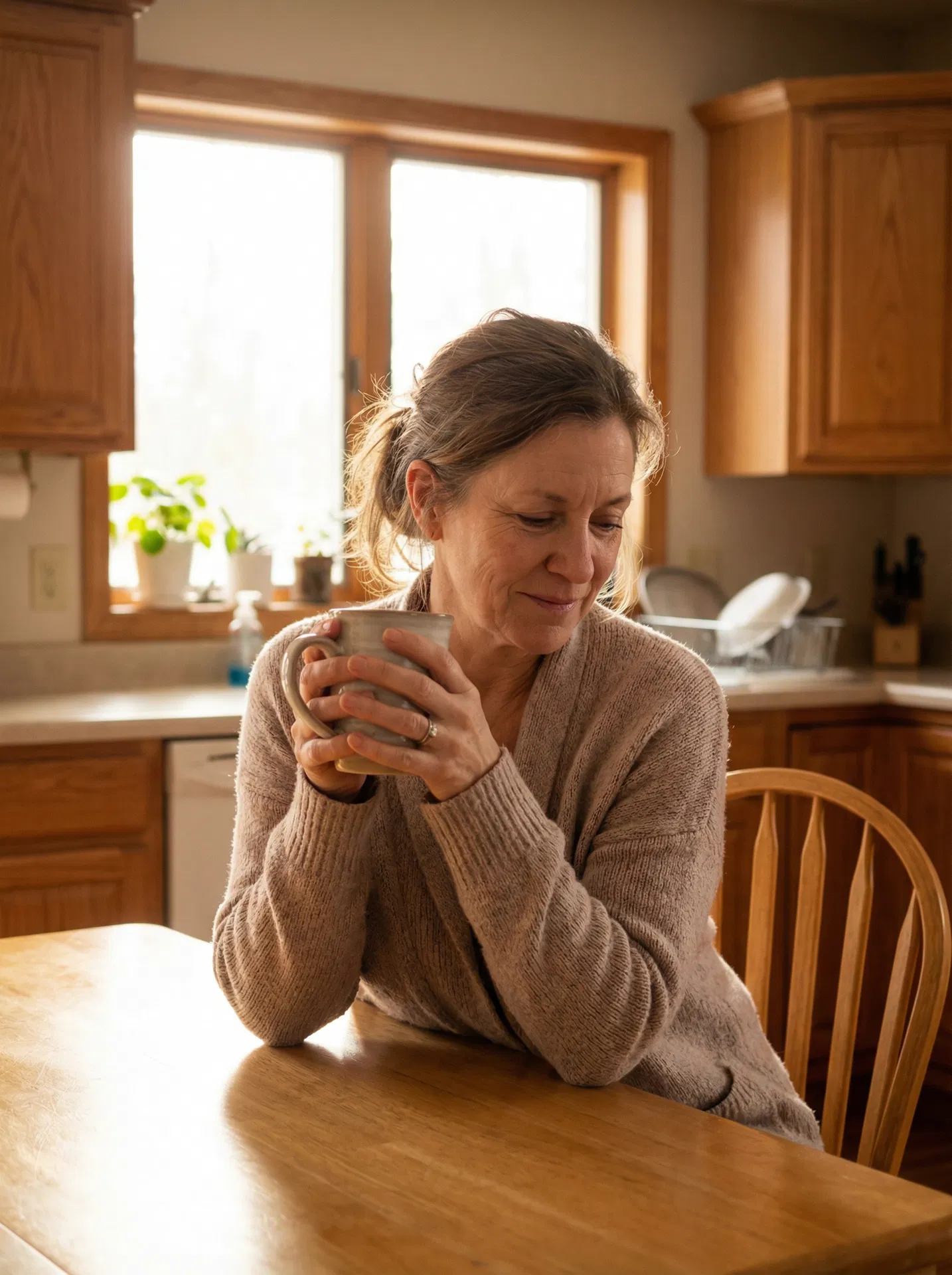 Woman experiencing morning stiffness