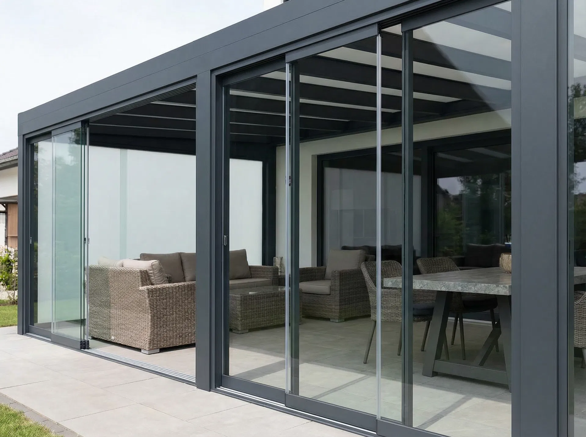 Pergolaus Sliding Glass Panels