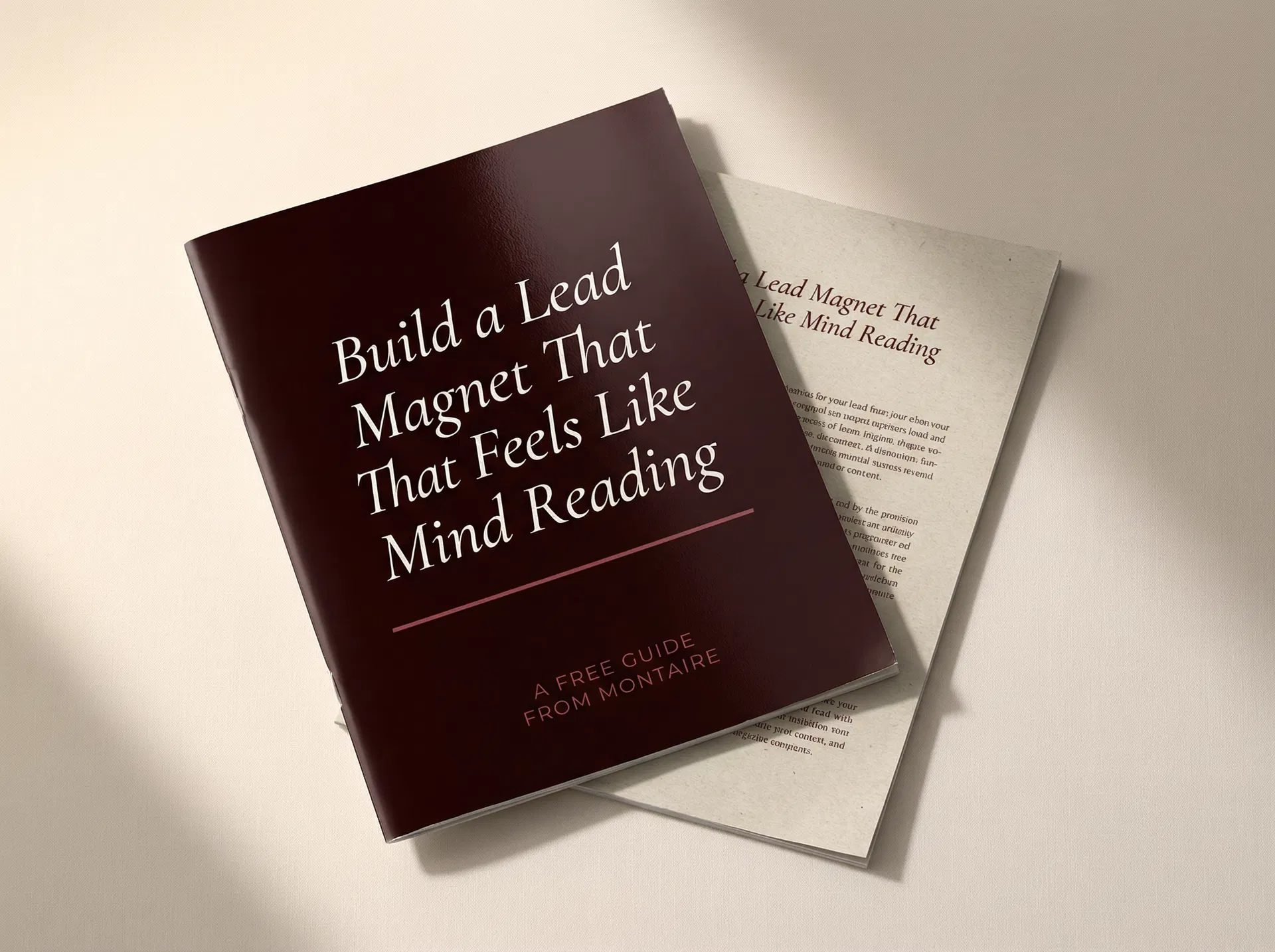 Build a Lead Magnet That Feels Like Mind Reading — free guide mockup