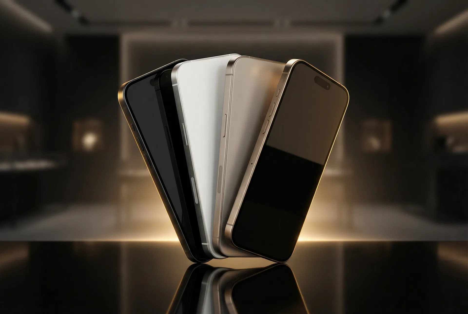 Lineup de iPhones en iPhone Glory