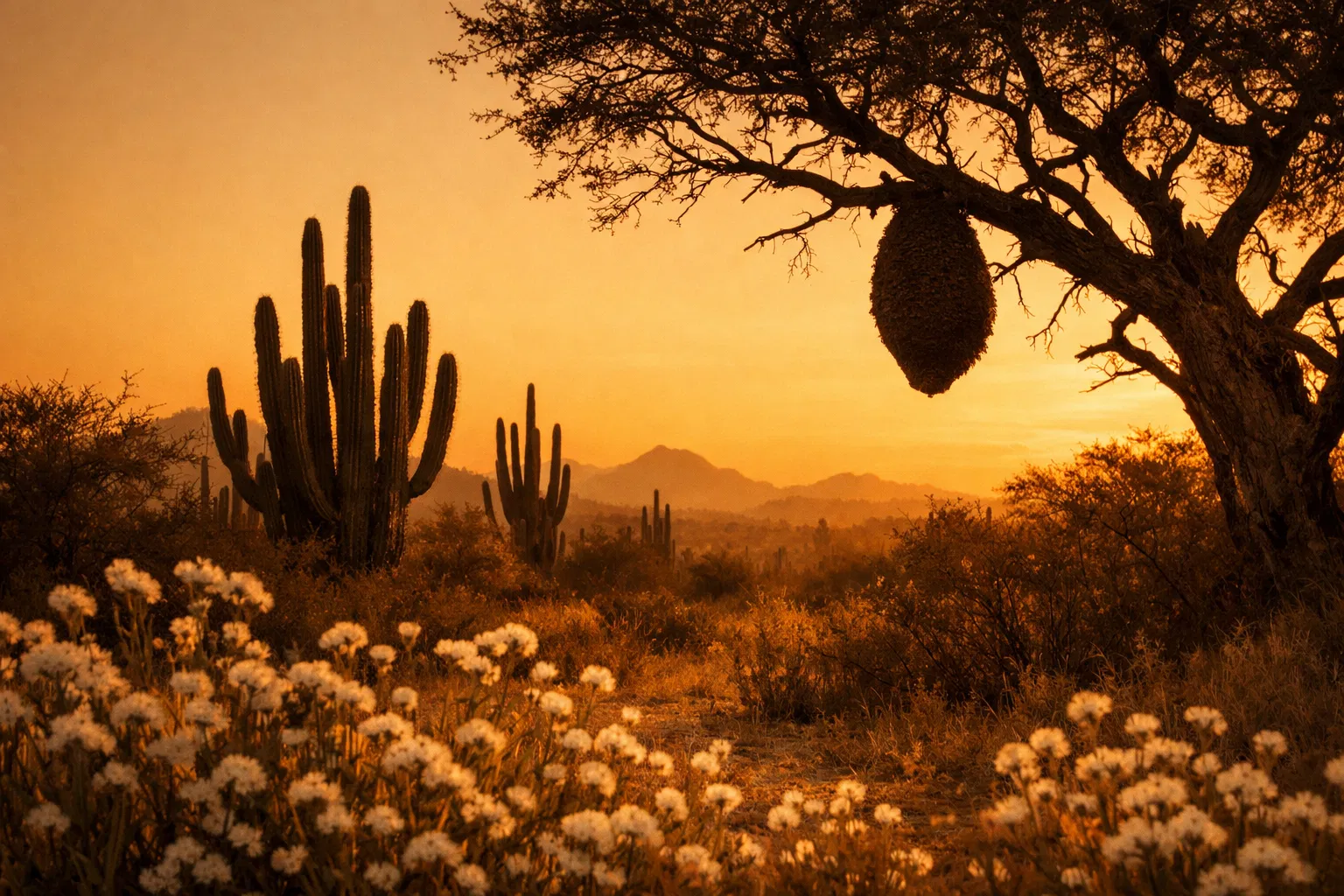 Caatinga piauiense ao entardecer — paisagem natural do Piauí