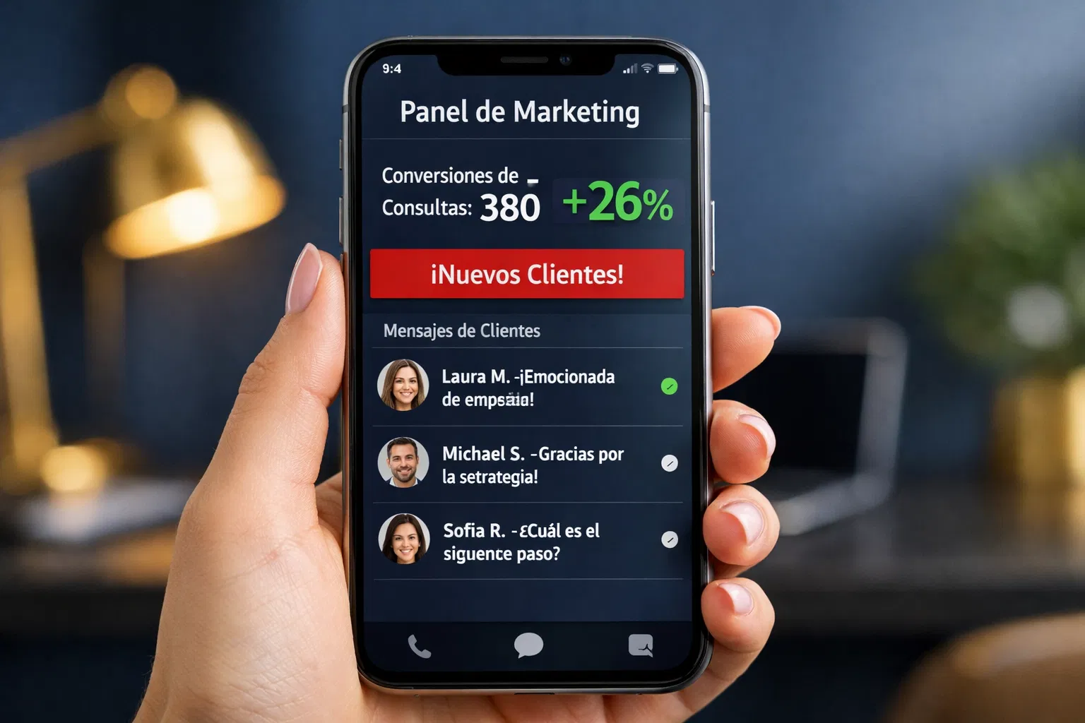 Panel de Marketing - Nuevos Clientes