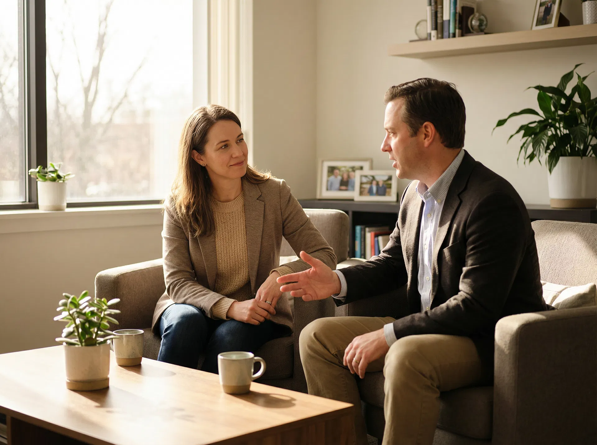 Supportive professional conversation