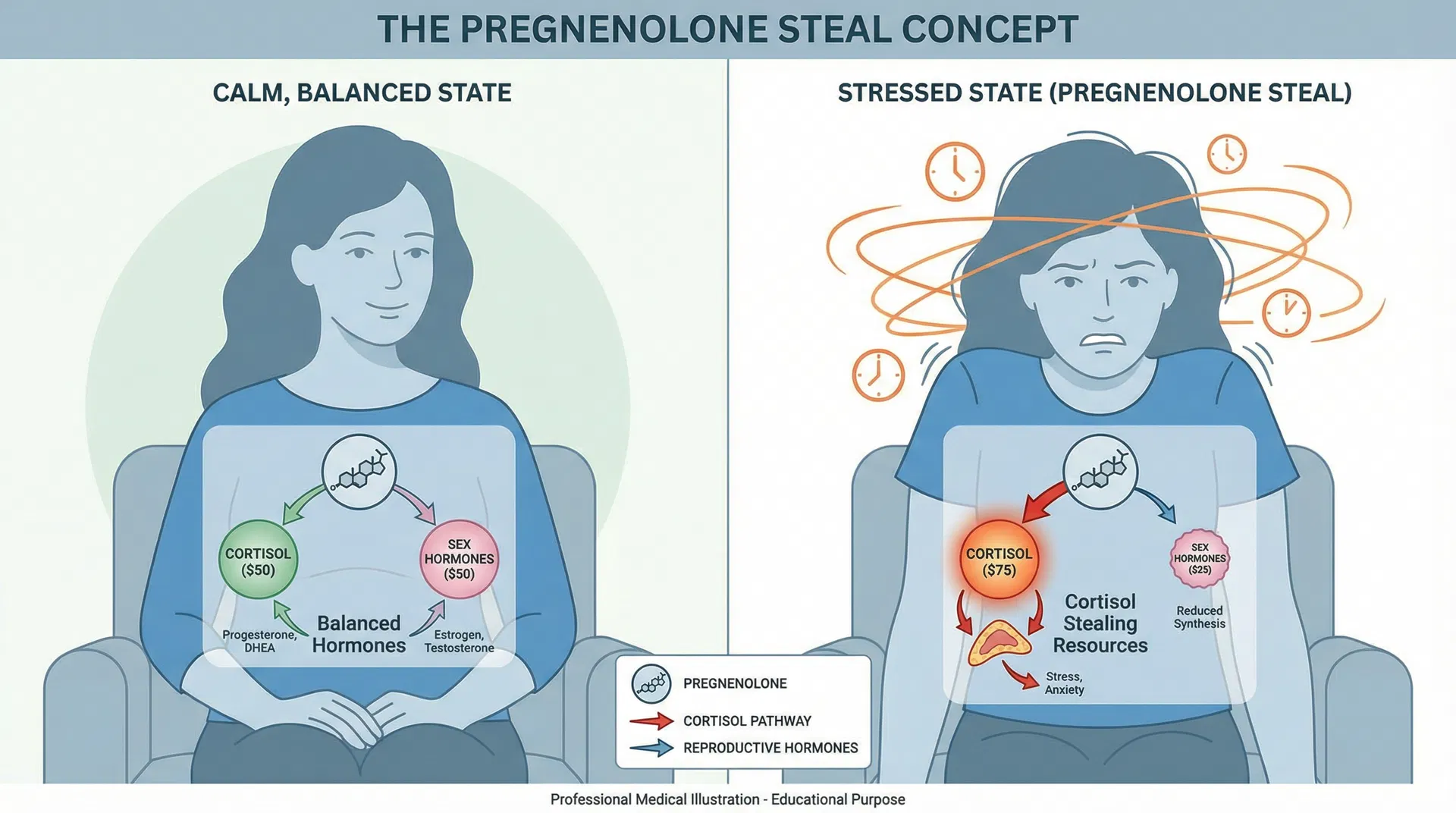 The Pregnenolone Steal Concept