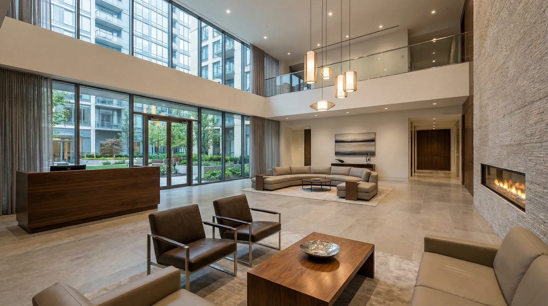 Área Comum - Condomínio Moderno