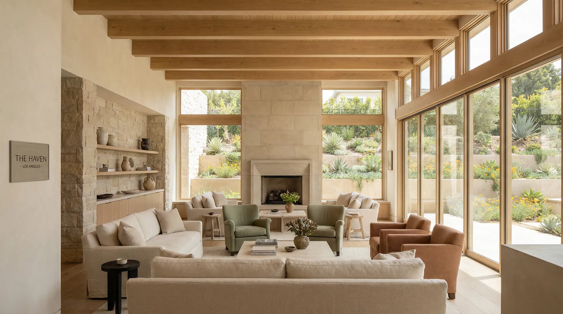 Luxury living area at ReCreation Healing Center