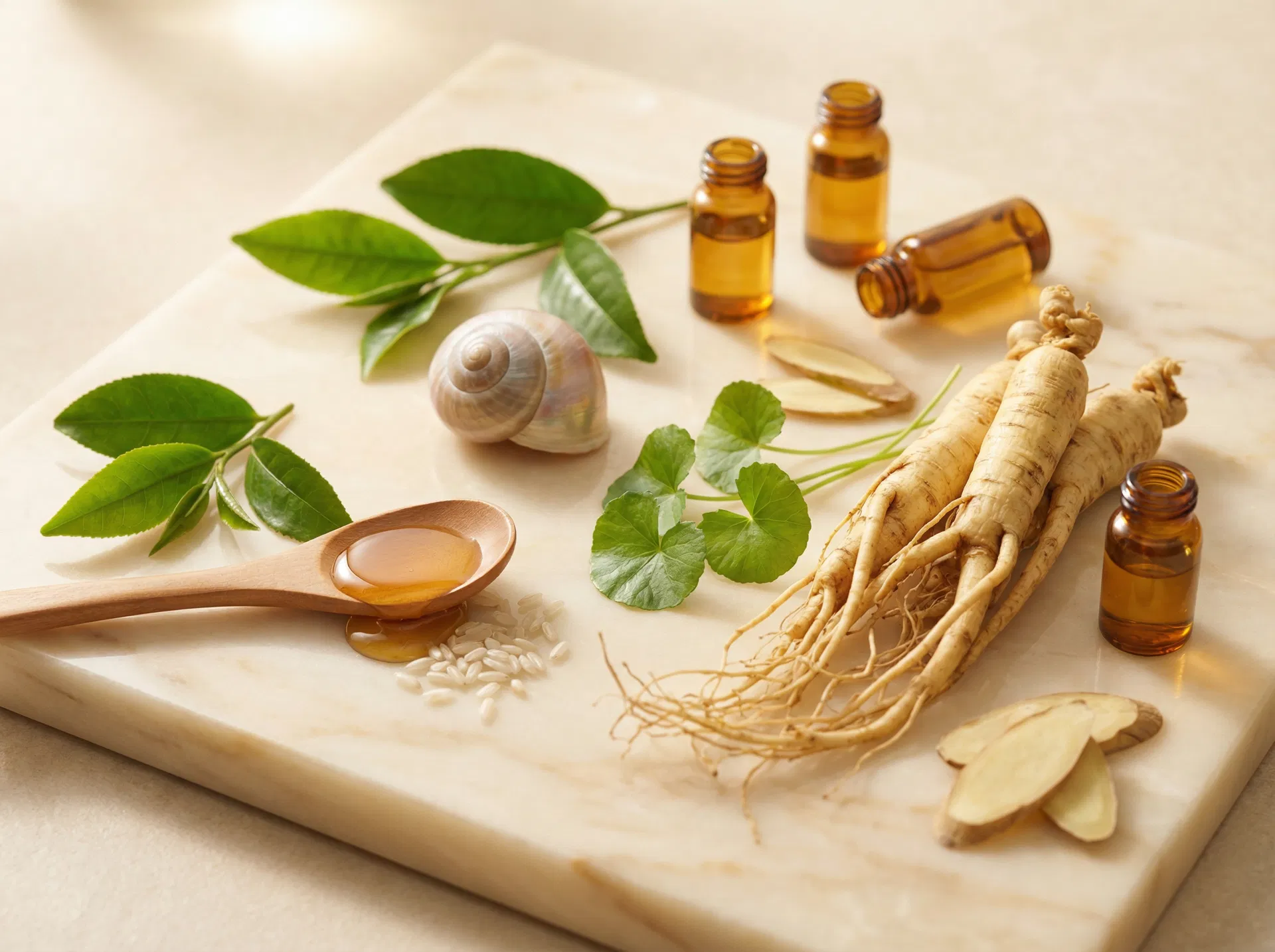 Natural Korean skincare ingredients