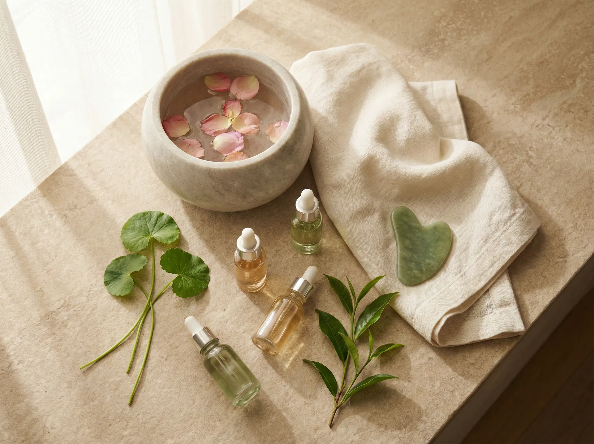 Korean skincare morning ritual