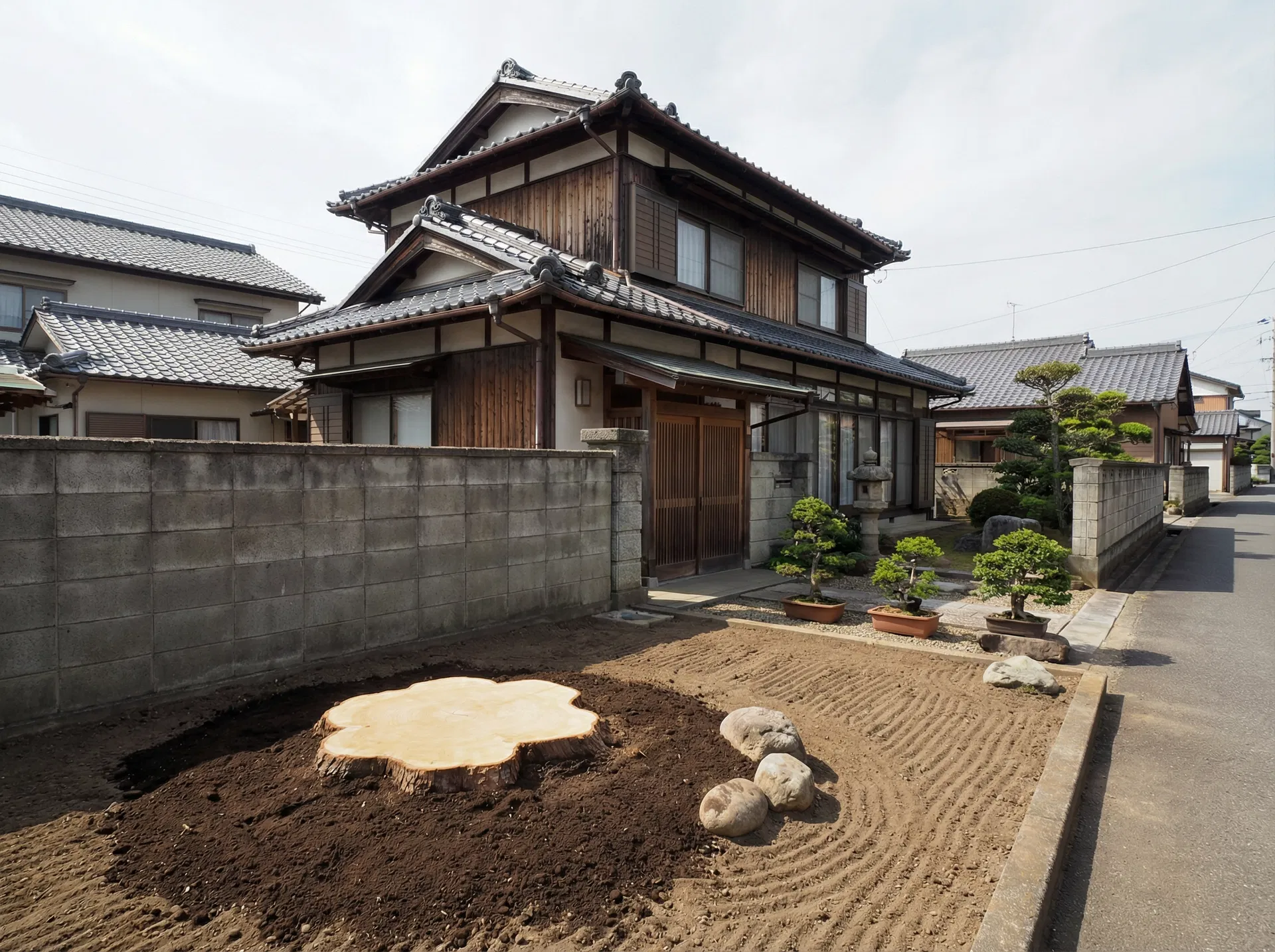 伐採作業後の様子