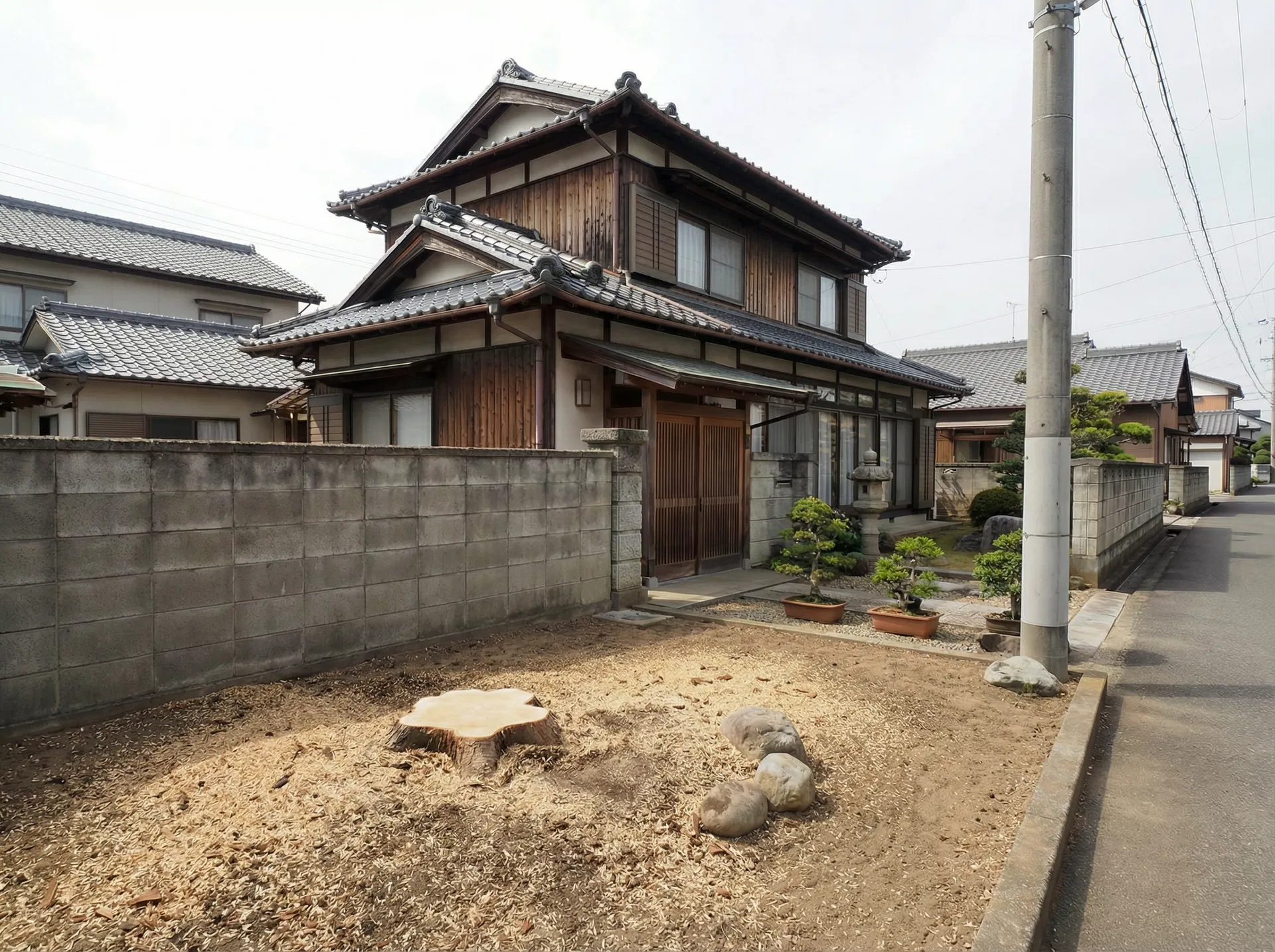 伐採作業後の様子