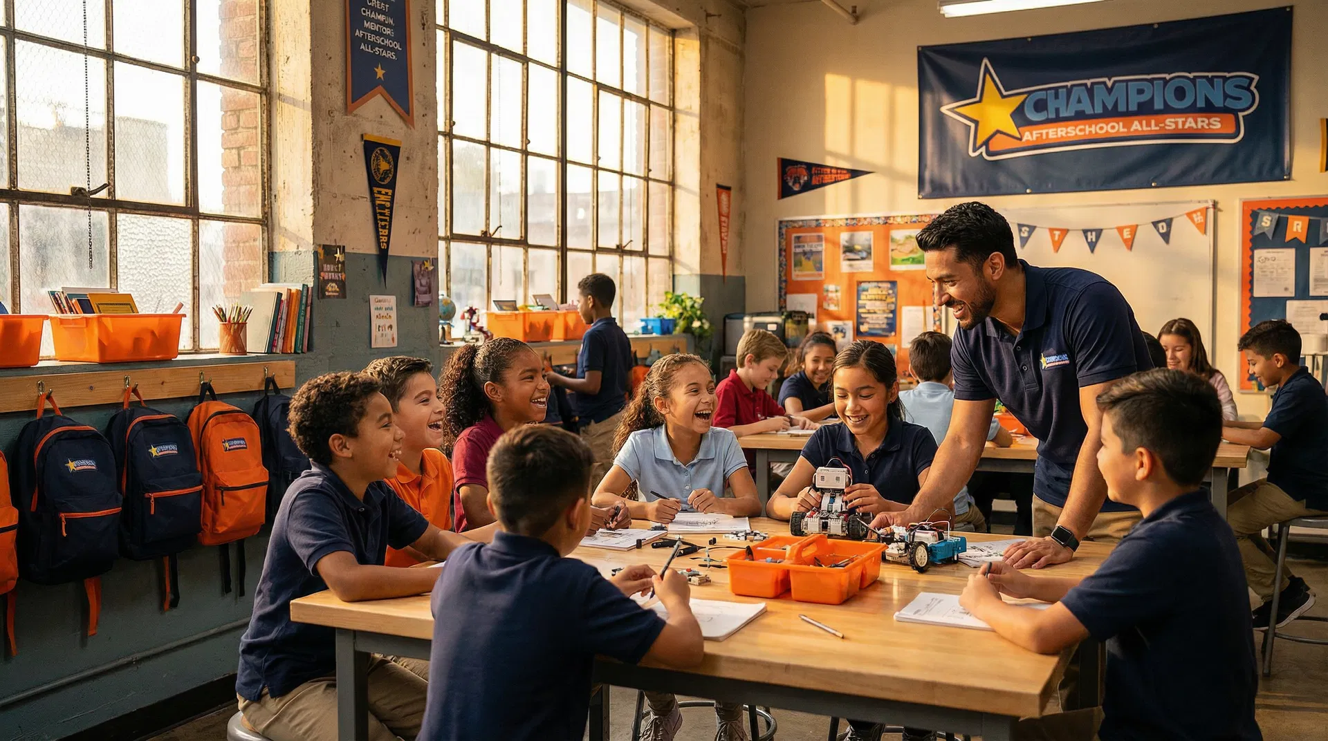 Champions students learning