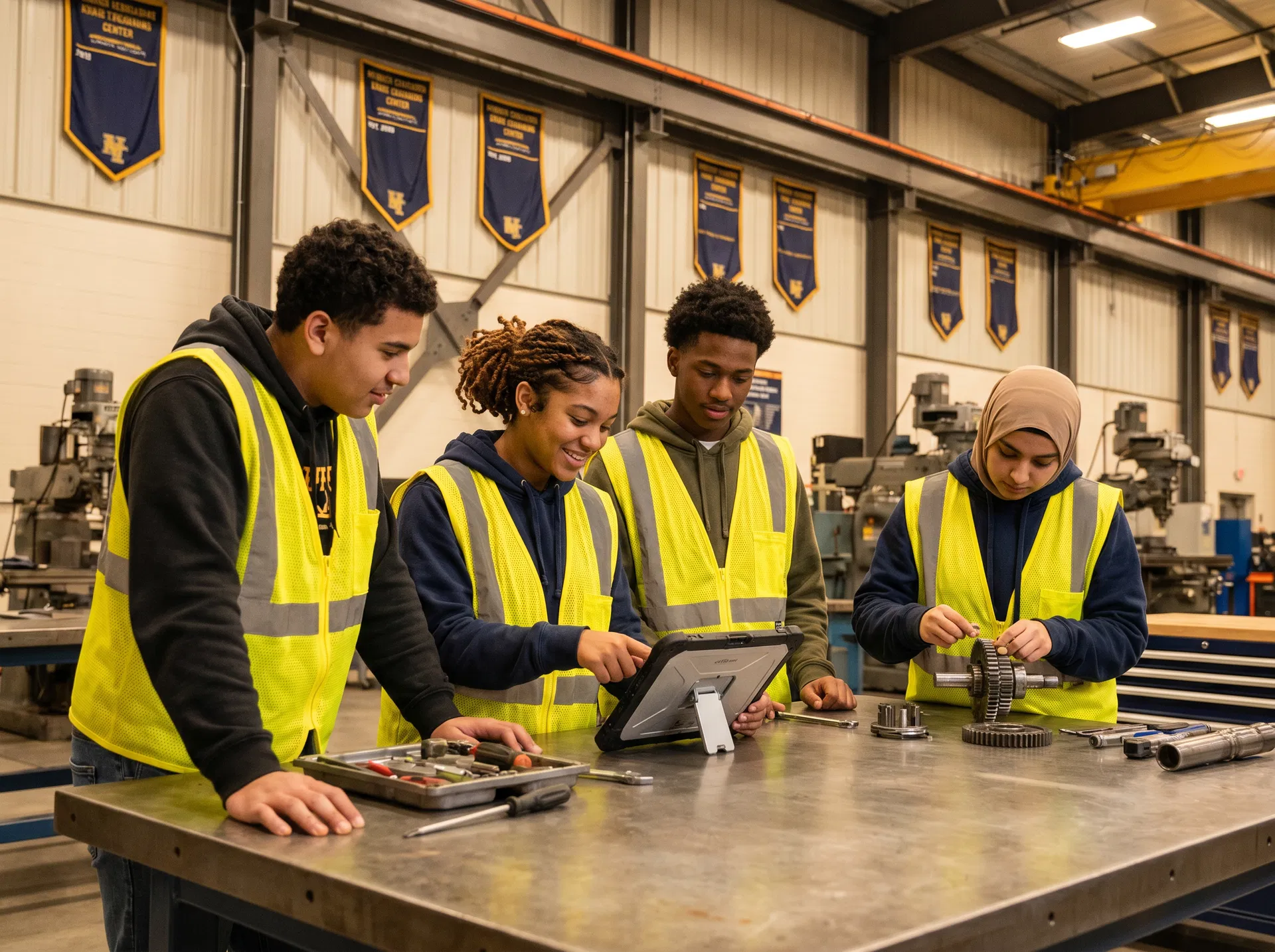 Students in workforce training