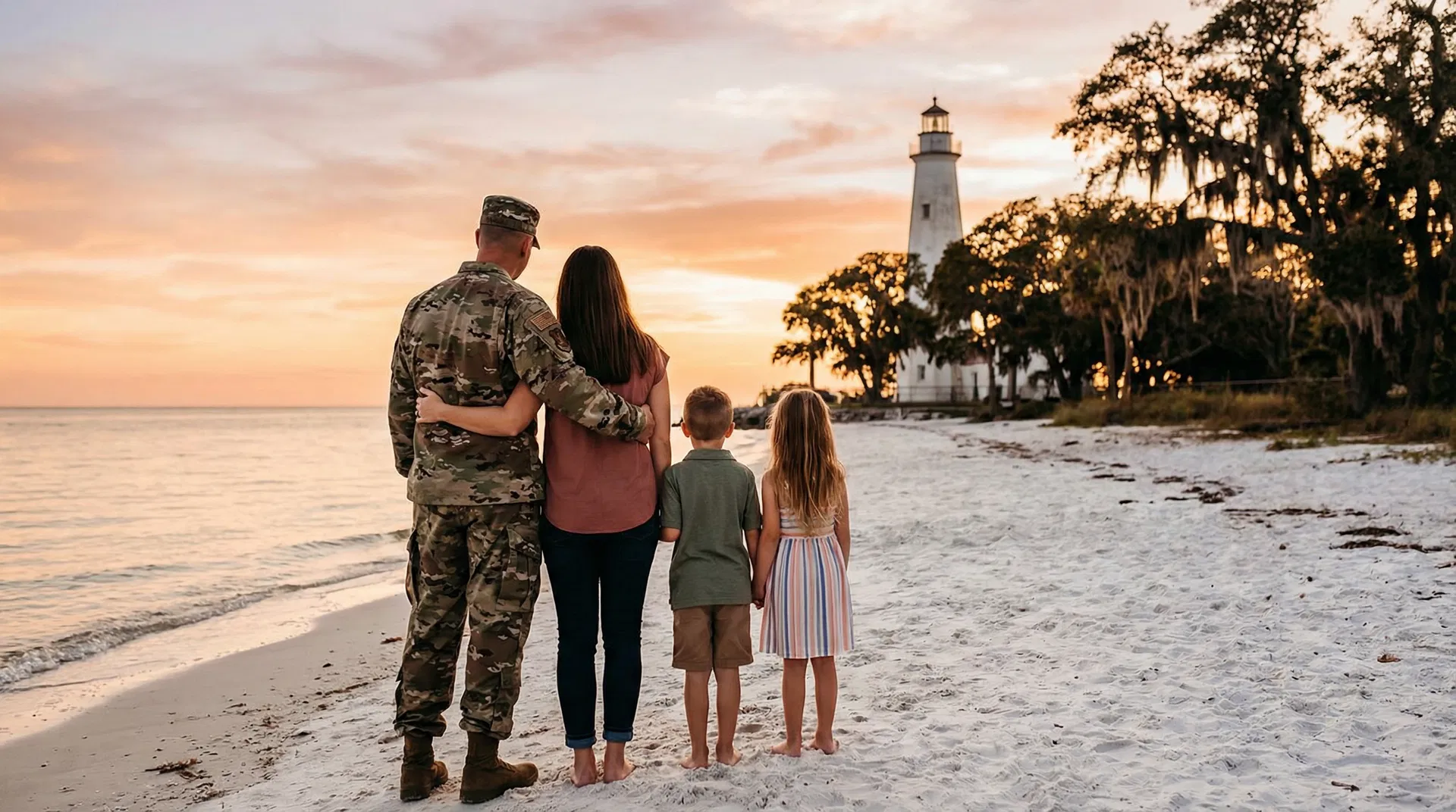 Military family on the Mississippi Gulf Coast