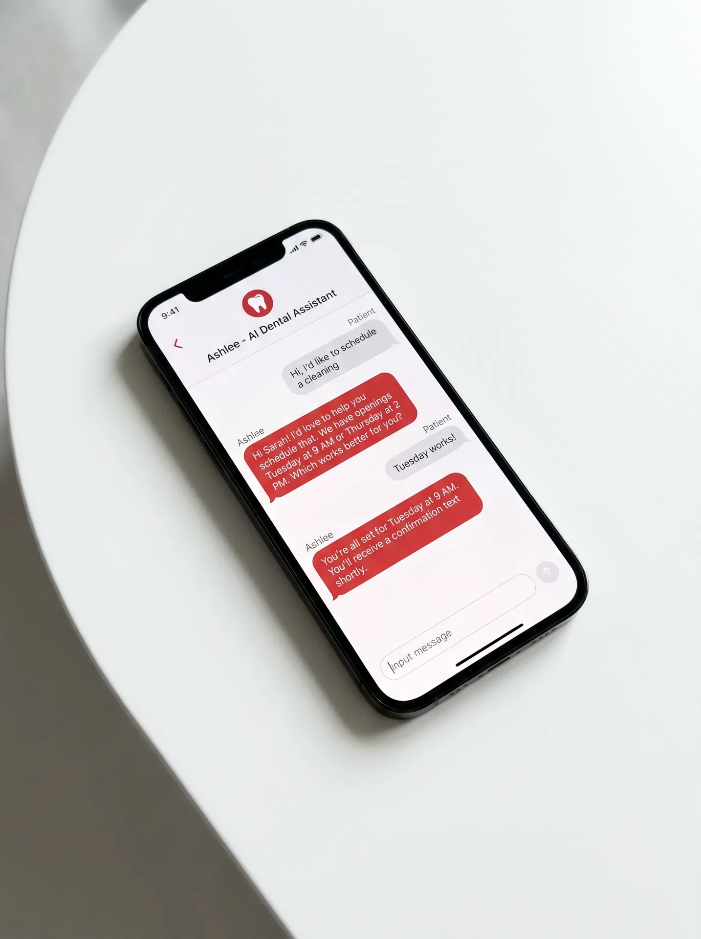 Lucy — Fortify's generative AI dental receptionist answering patient calls and booking appointments