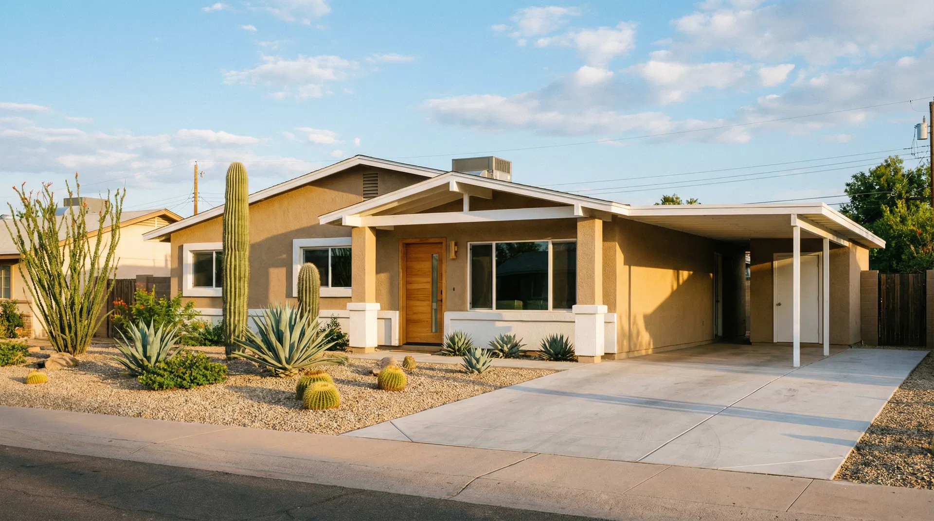 Beautiful Arizona home exterior after renovation by ICDC Development