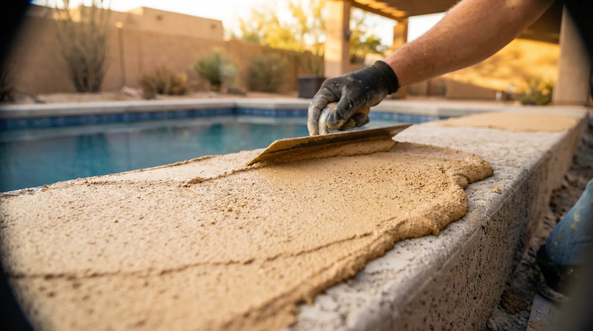 Cool deck coating application